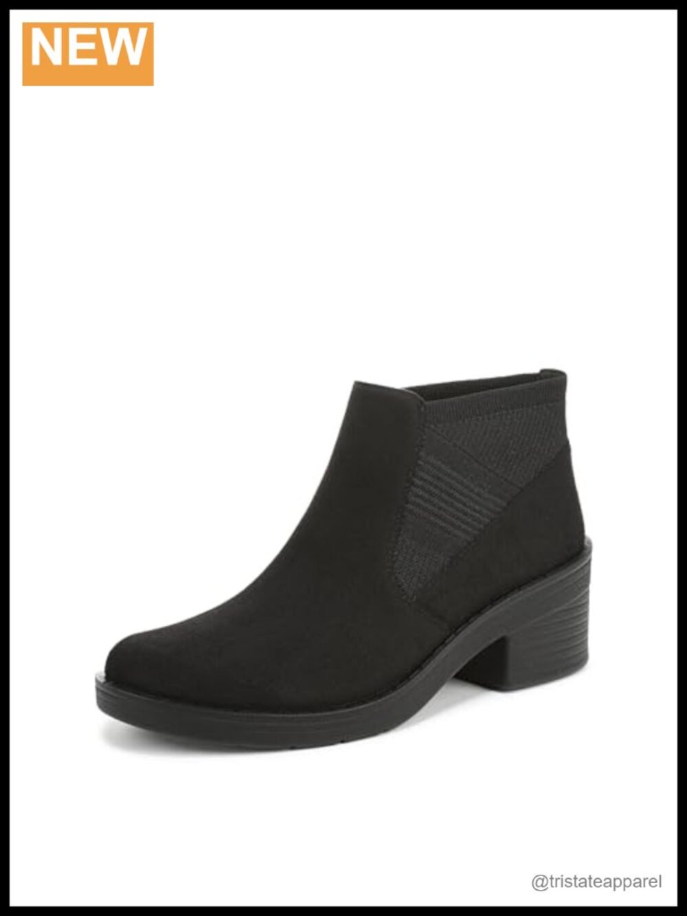 Women's Ankle Booties with Block Heel, Machine Washable, Comfortable